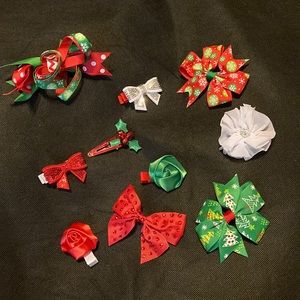 *Bundle* Assorted Christmas Hair Bows